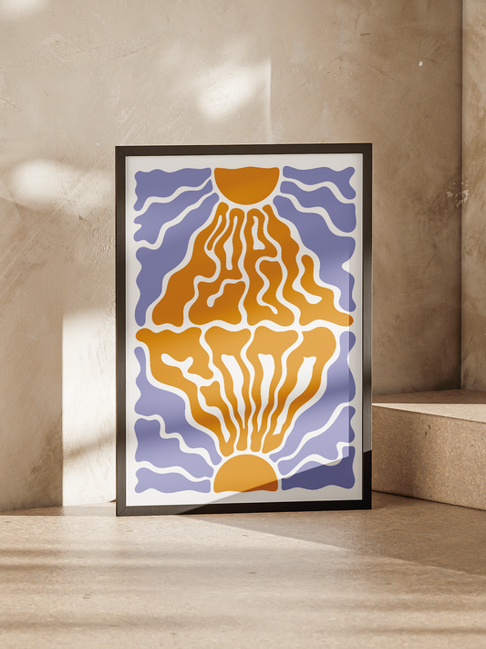 Poster „feelin good“ – A3 Kunstdruck Illustration, Wandbild, Art Print von feelgoodcartel