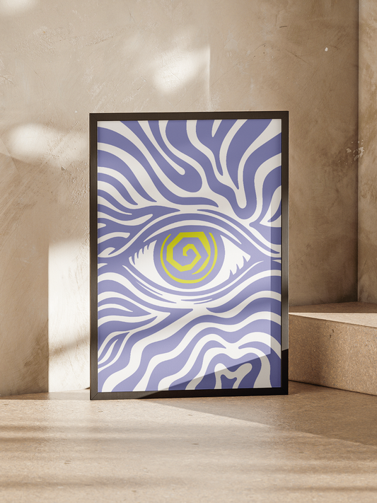 Poster „see da wrld“ – A3 Kunstdruck Illustration, Wandbild, Art Print von feelgoodcartel