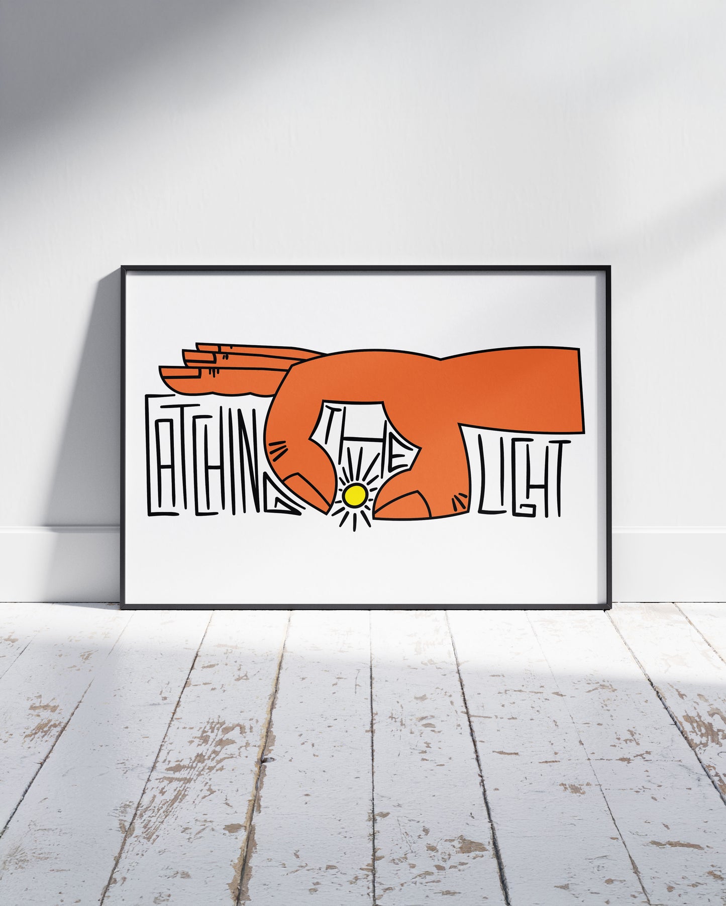 Poster „catching the light“ – A4 Kunstdruck Illustration, Wandbild, Art Print von feelgoodcartel