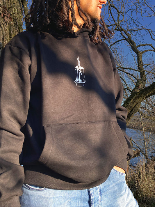 Kapuzenpullover „don't get burnt out“ – Unisex, vegan, Illustration Hoodie