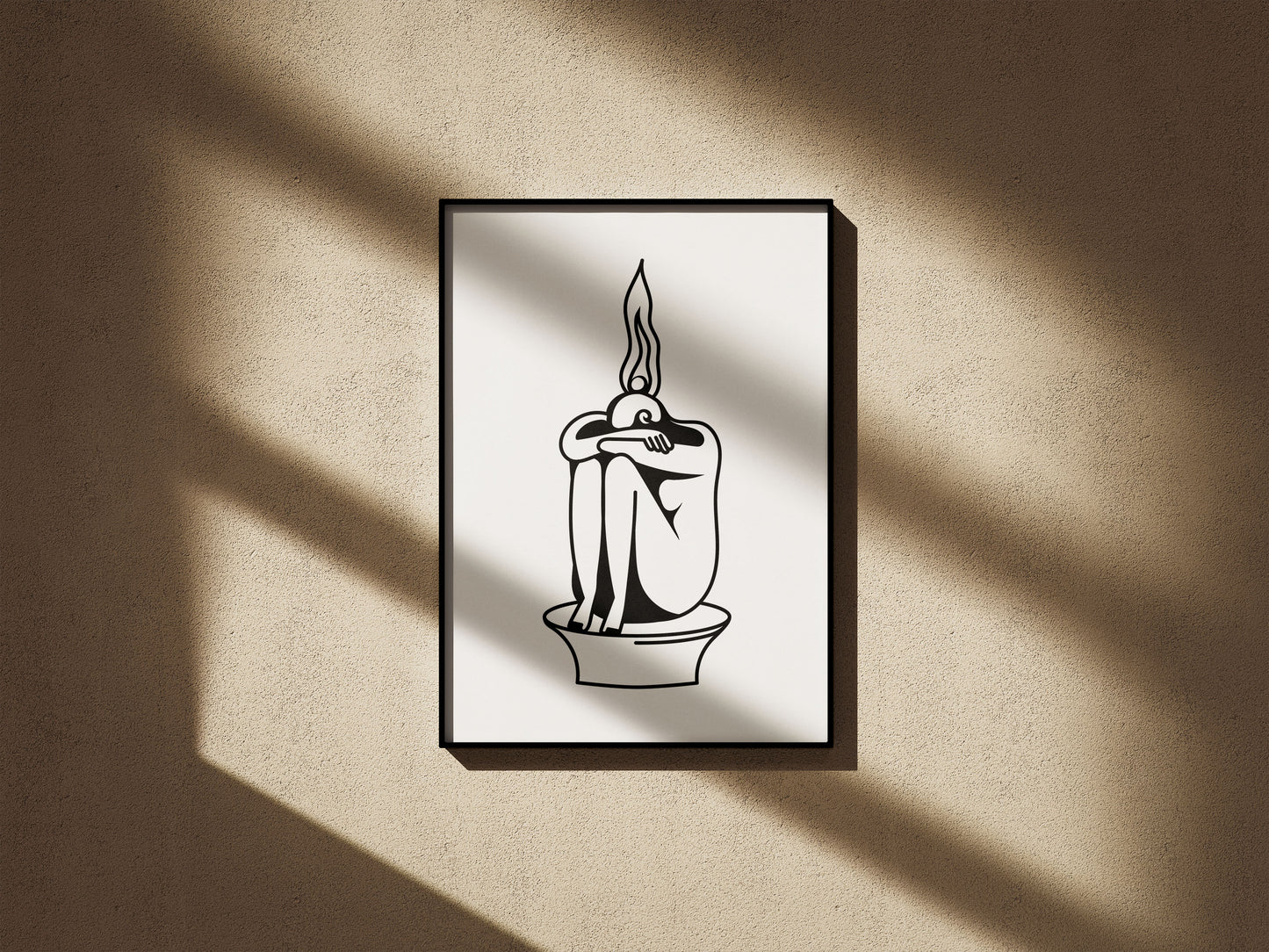 Poster „don't get burnt out“ – A4 Kunstdruck Illustration, Wandbild, Art Print von feelgoodcartel