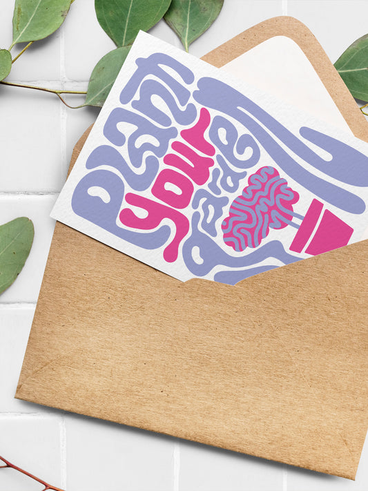 Postkarte „plant your garden“ – A6 Kunstdruck Illustration, Grußkarte, Geschenkidee, feelgoodcartel Design