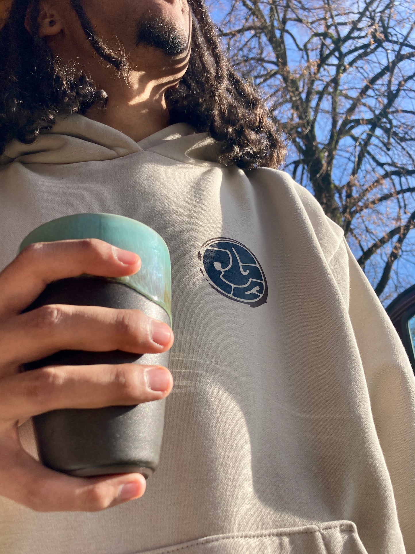 Kapuzenpullover „all in“ – Unisex, vegan, Illustration Hoodie