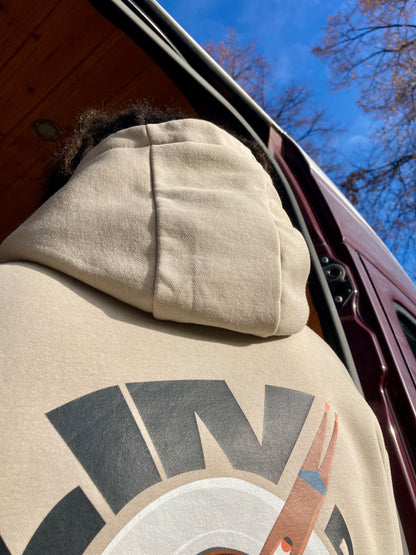 Kapuzenpullover „all in“ – Unisex, vegan, Illustration Hoodie