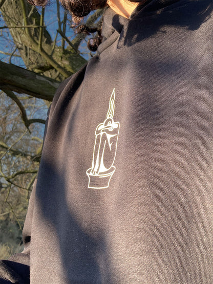 Kapuzenpullover „don't get burnt out“ – Unisex, vegan, Illustration Hoodie