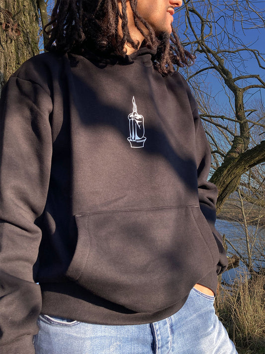 Kapuzenpullover „don't get burnt out“ – Unisex, vegan, Illustration Hoodie