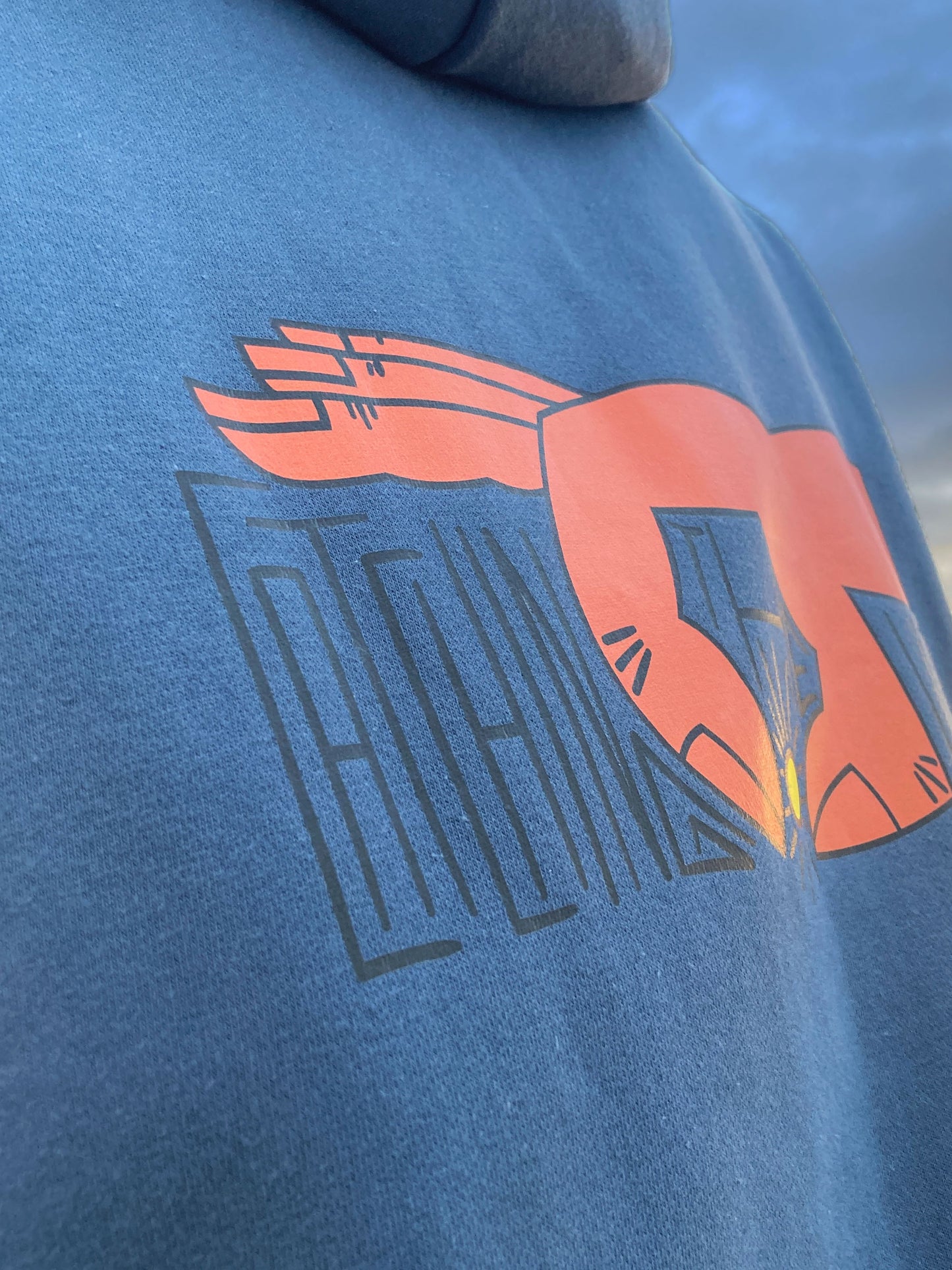 Kapuzenpullover „catching the light“ – Unisex, vegan, Illustration Hoodie