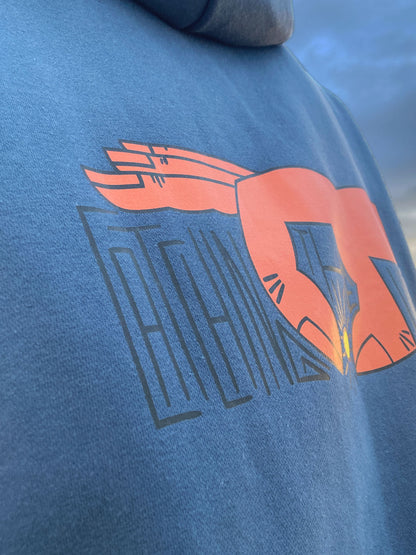 Kapuzenpullover „catching the light“ – Unisex, vegan, Illustration Hoodie