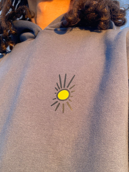 Kapuzenpullover „catching the light“ – Unisex, vegan, Illustration Hoodie