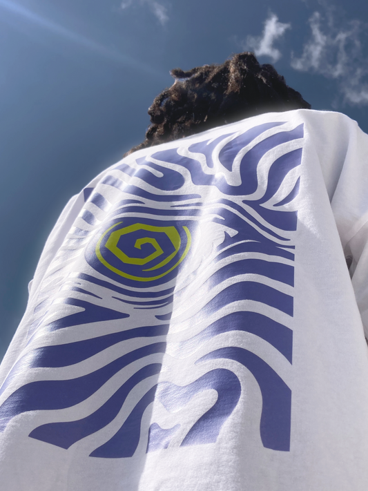 T-Shirt „see da wrld“ – Unisex, 100% Bio-Baumwolle, vegan, Illustration Shirt